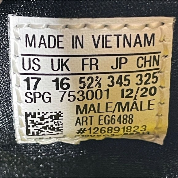 Adidas Icon 6 Mens Size 17 Metal Baseball Cleats Black White EG6488 - Picture 9 of 9